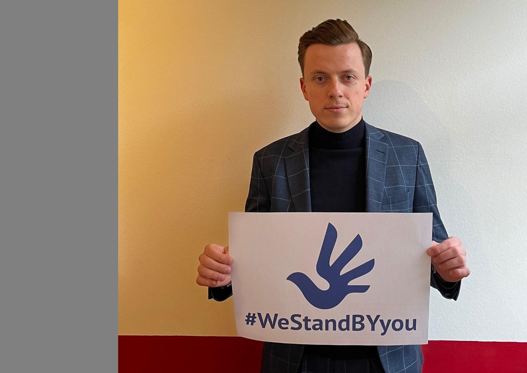 Members of the European Parliament, the German Bundestag and the Swiss National Council adopt political prisoners Maksim Shatokhin, Dzmitry Navazhylau and Aleh Hruzdzilovich