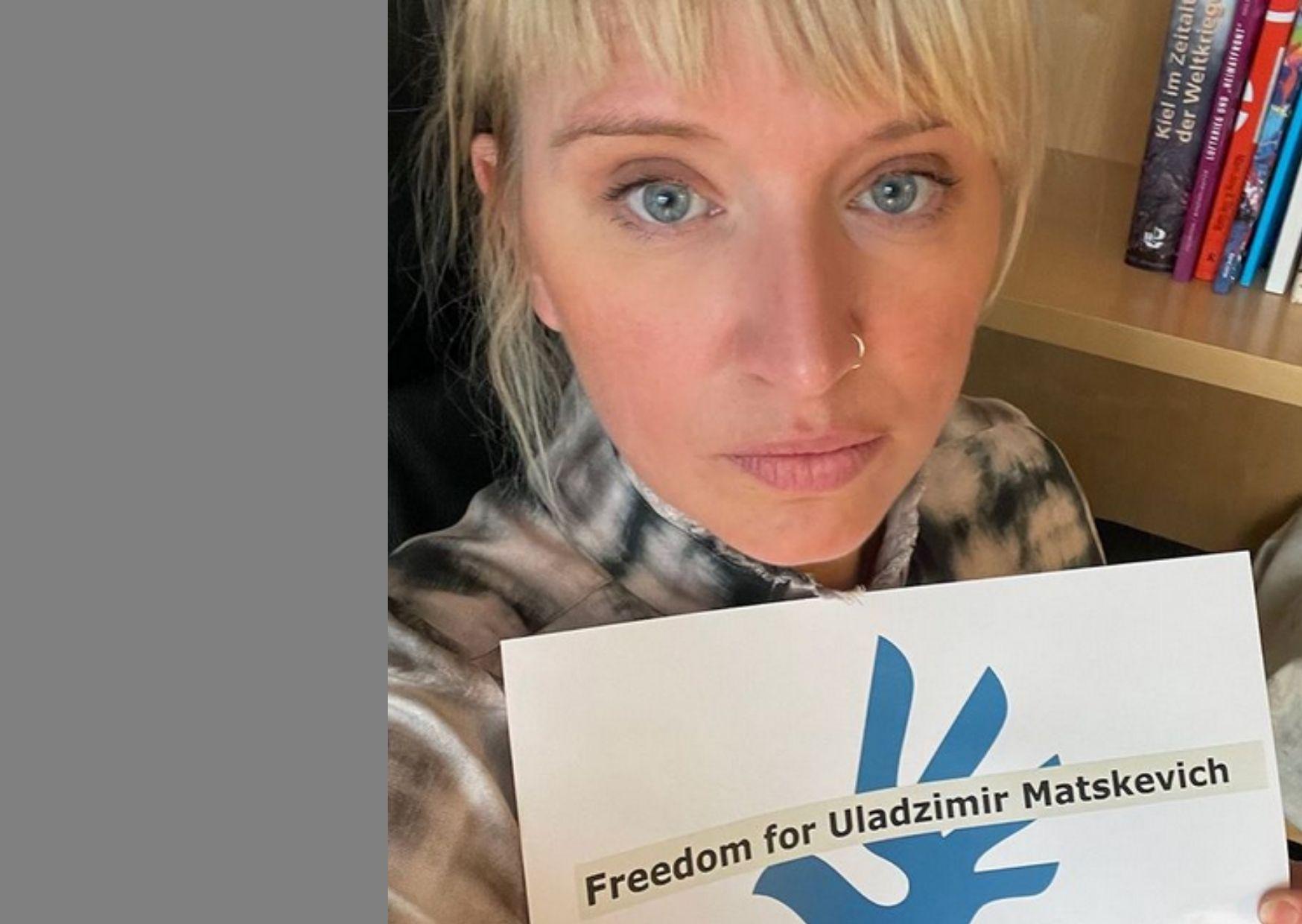 Human Rights Commissioner Luise Amtsberg becomes godparent of Uladzimir Matskevich